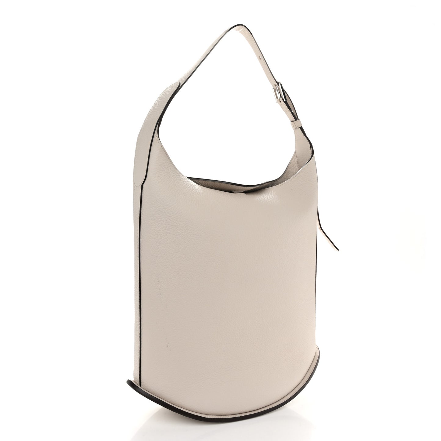 Taurillon Soft Pin Hobo GM Sesame