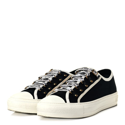 Christian Dior Canvas Womens Walk'n Dior Low Top Sneakers 40 Black 3 of 8