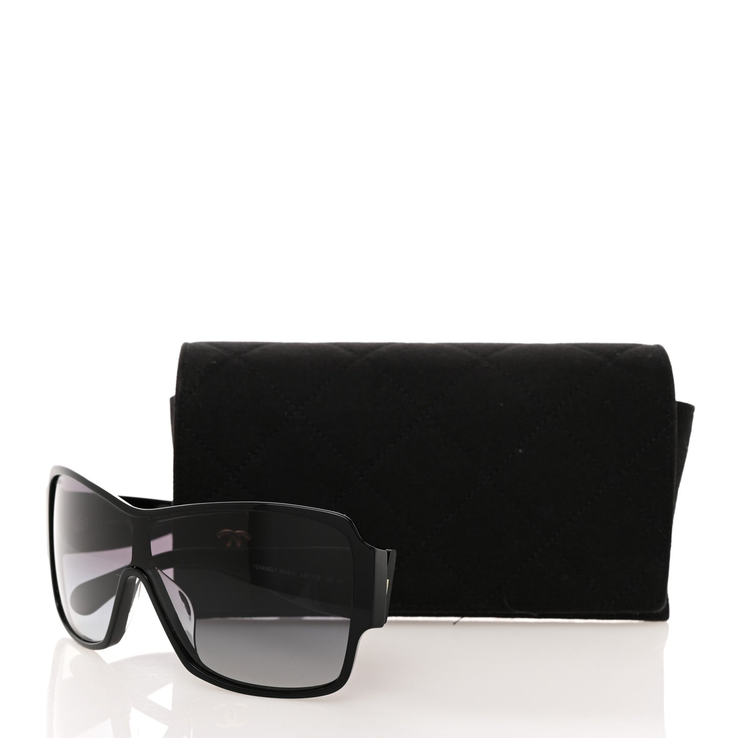 Acetate Shield Sunglasses 5449-A Black