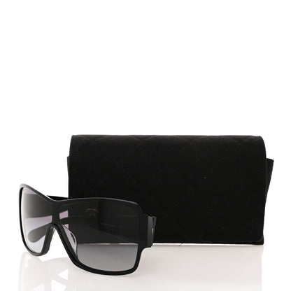 Chanel Acetate Shield Sunglasses 5449-A Black 8 of 8