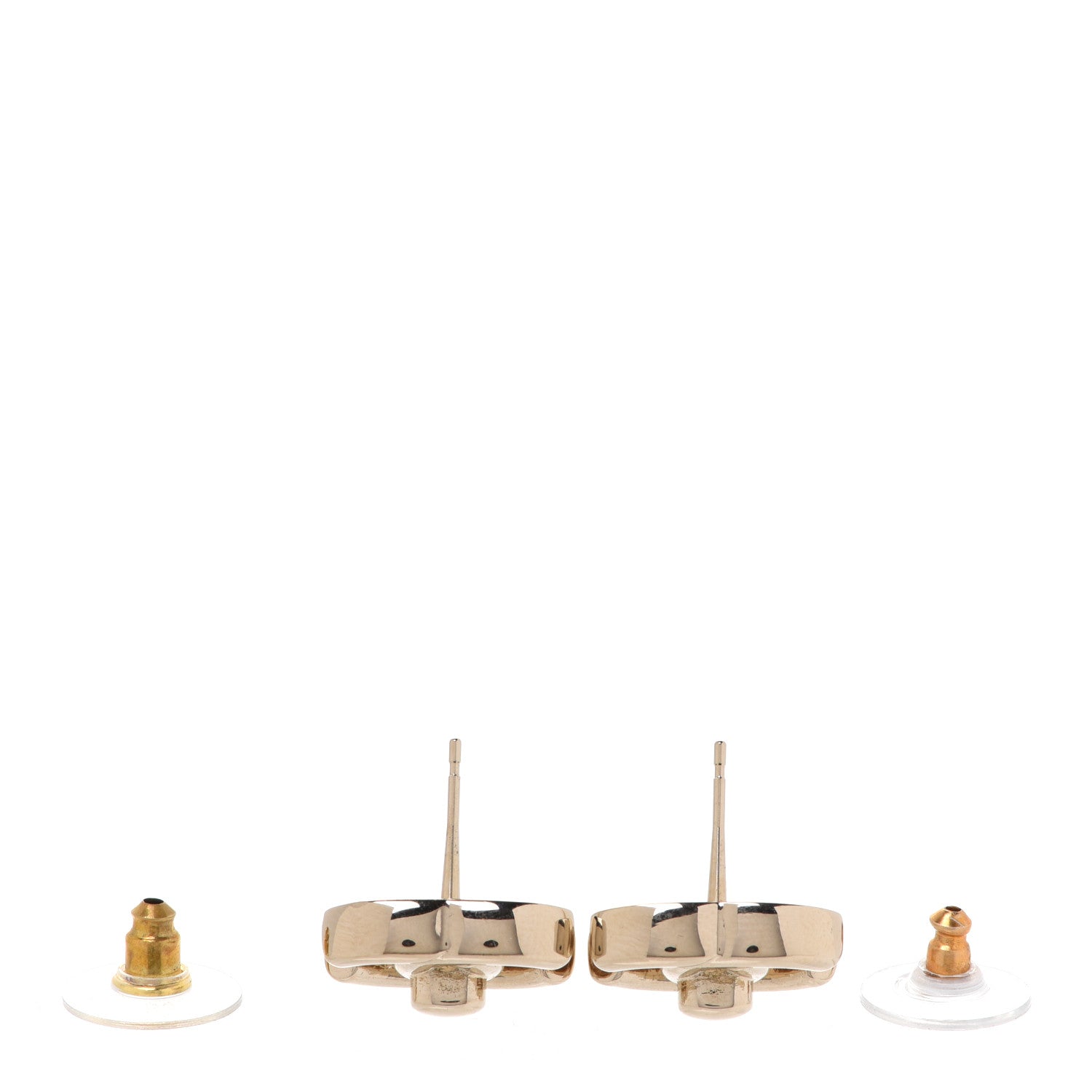 Chanel Metal CC Turnlock Earrings Gold 3 of 5