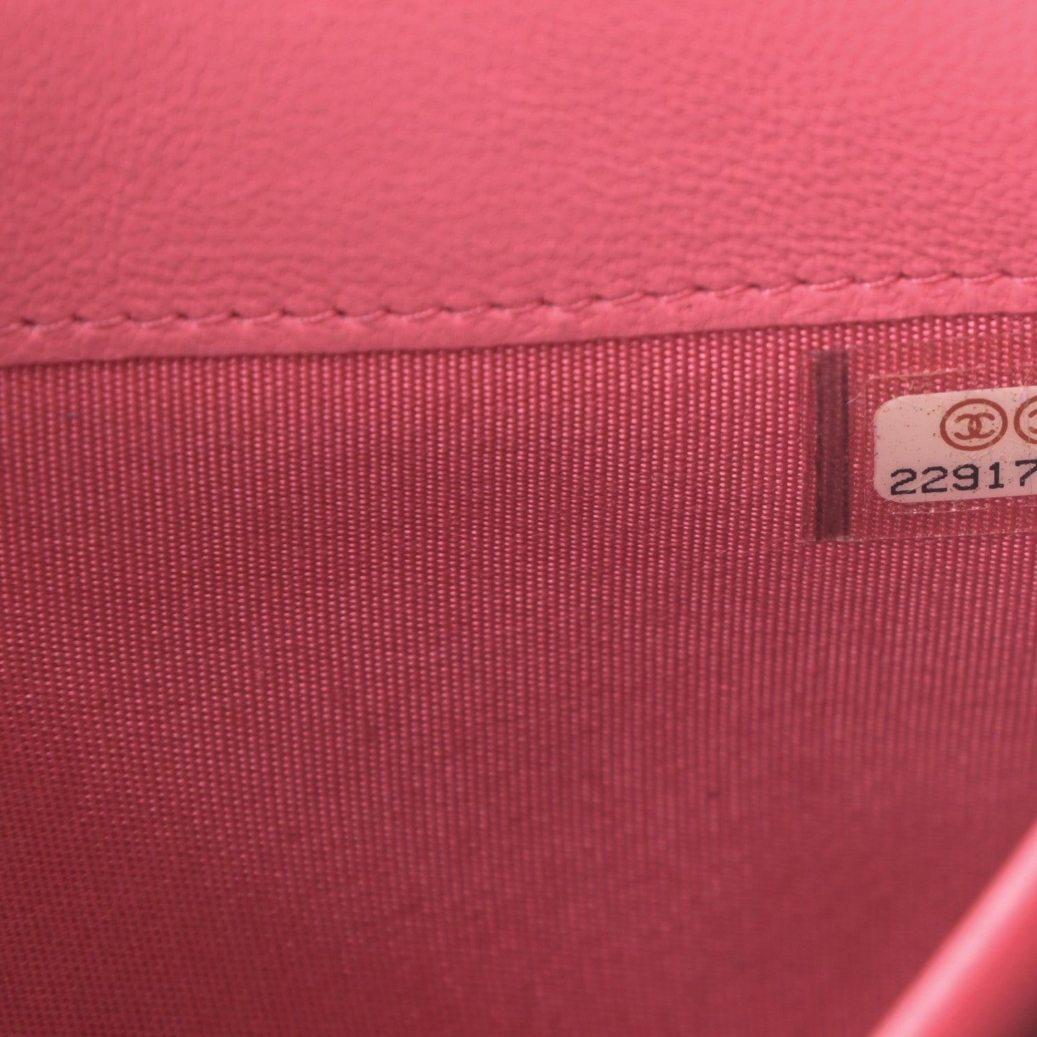 Chanel Lambskin Quilted Small Boy Zipped Pouch Pink 8 of 11
