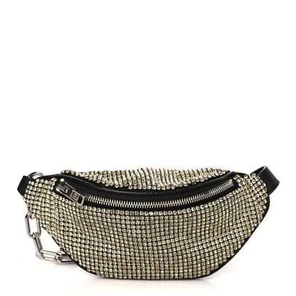 Alexander Wang Rhinestone Mesh Mini Attica Belt Bag Prism Gold 1 of 8