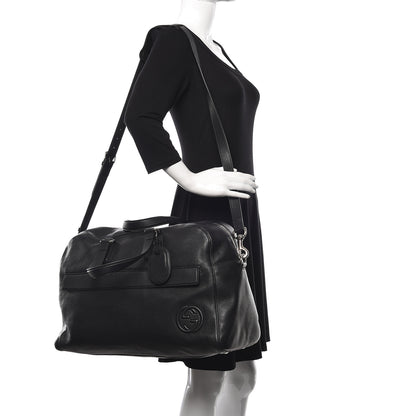 Gucci Pebbled Calfskin Soho Carry On Duffle Black 2 of 11