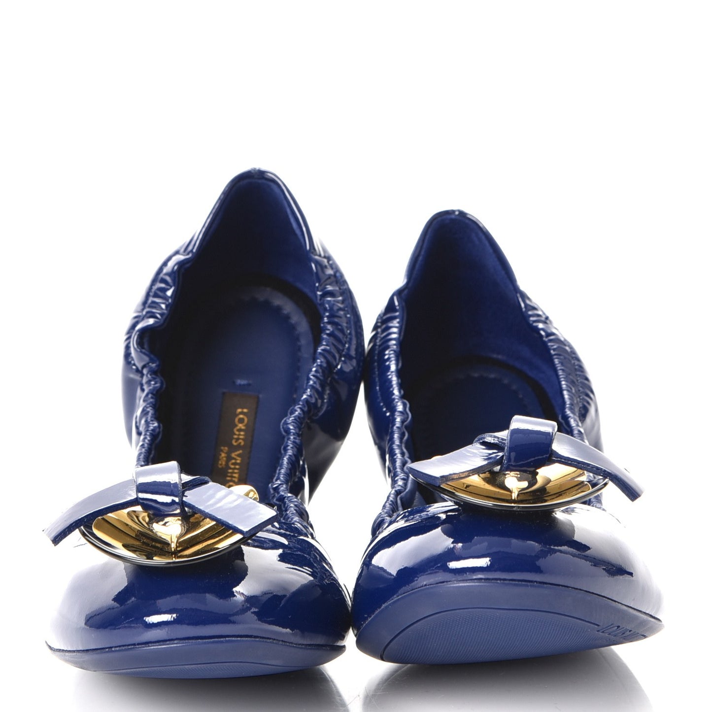 Patent Lucky Charm Ballet Flats 37.5 Blue