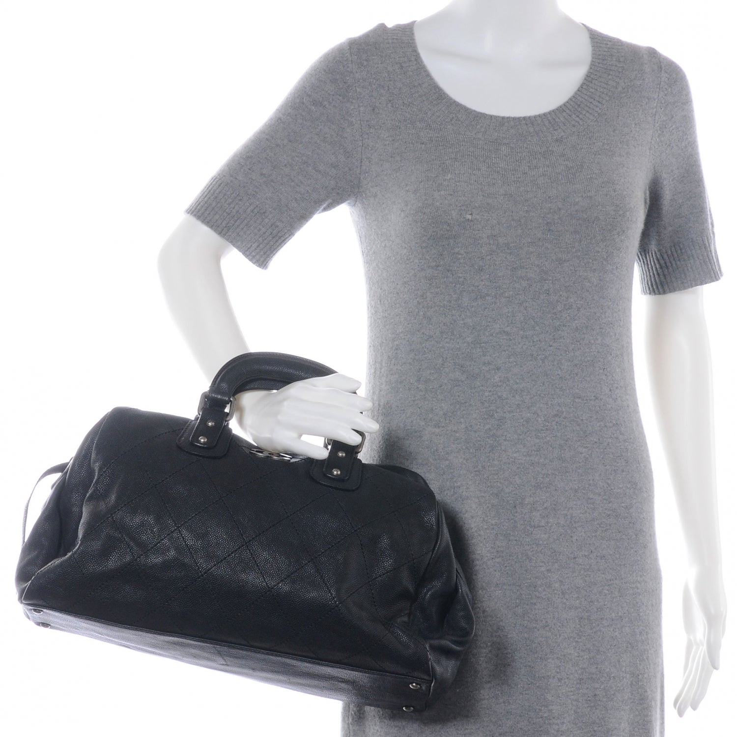 Chanel Caviar Outdoor Ligne Doctor Black 2 of 7