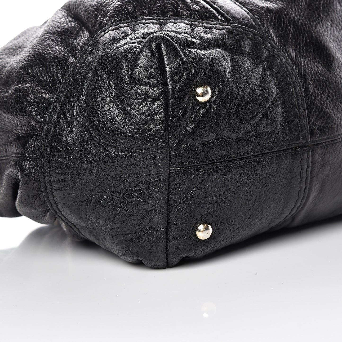Calfskin Horsebit Medium Nail Boston Black