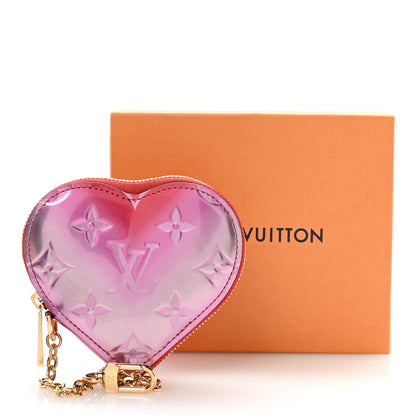 Louis Vuitton Vernis Heart Coin Purse Pink Red 8 of 8