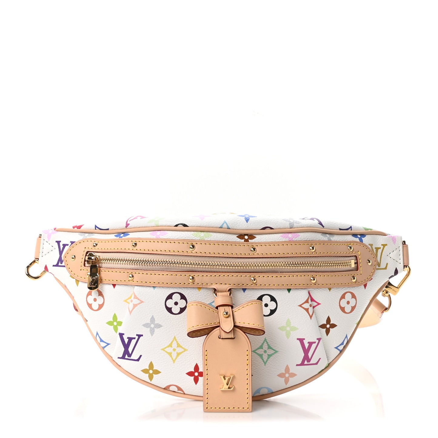 LV X TM Monogram Multicolor High Rise Bumbag White