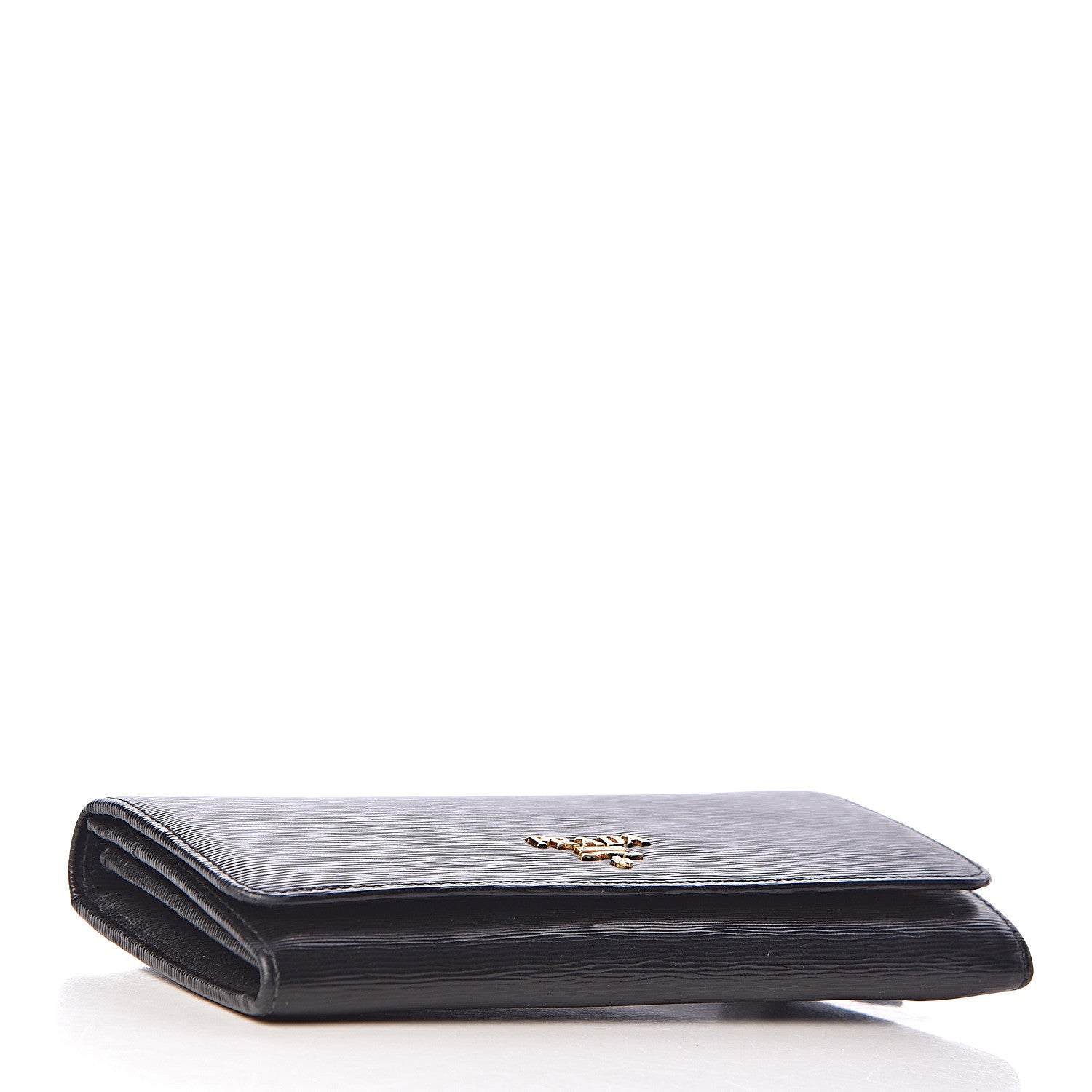 Prada Vitello Move Continental Flap Travel Wallet Black 5 of 7