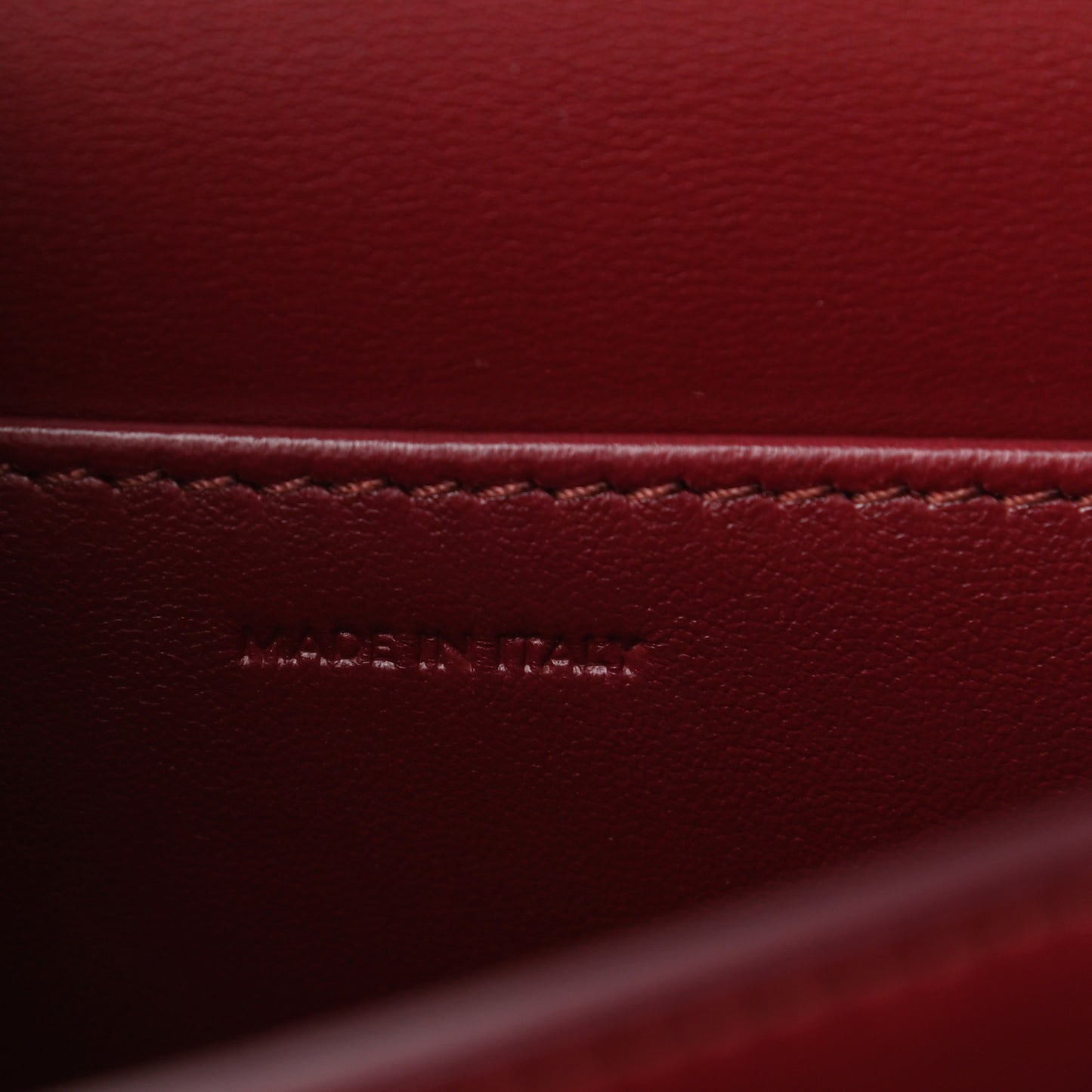 Box Calfskin Teen Classic Box Flap Bag Burgundy