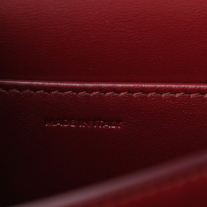 Celine Box Calfskin Teen Classic Box Flap Bag Burgundy 6 of 10