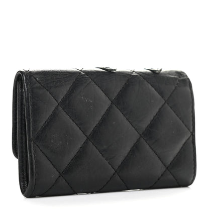 Chanel Calfskin Quilted Cambon Key Holder Case Black 3 of 8