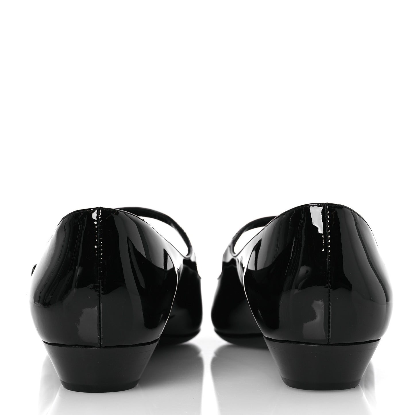 Patent Calfskin Sixtine 20 Pumps 40 Black