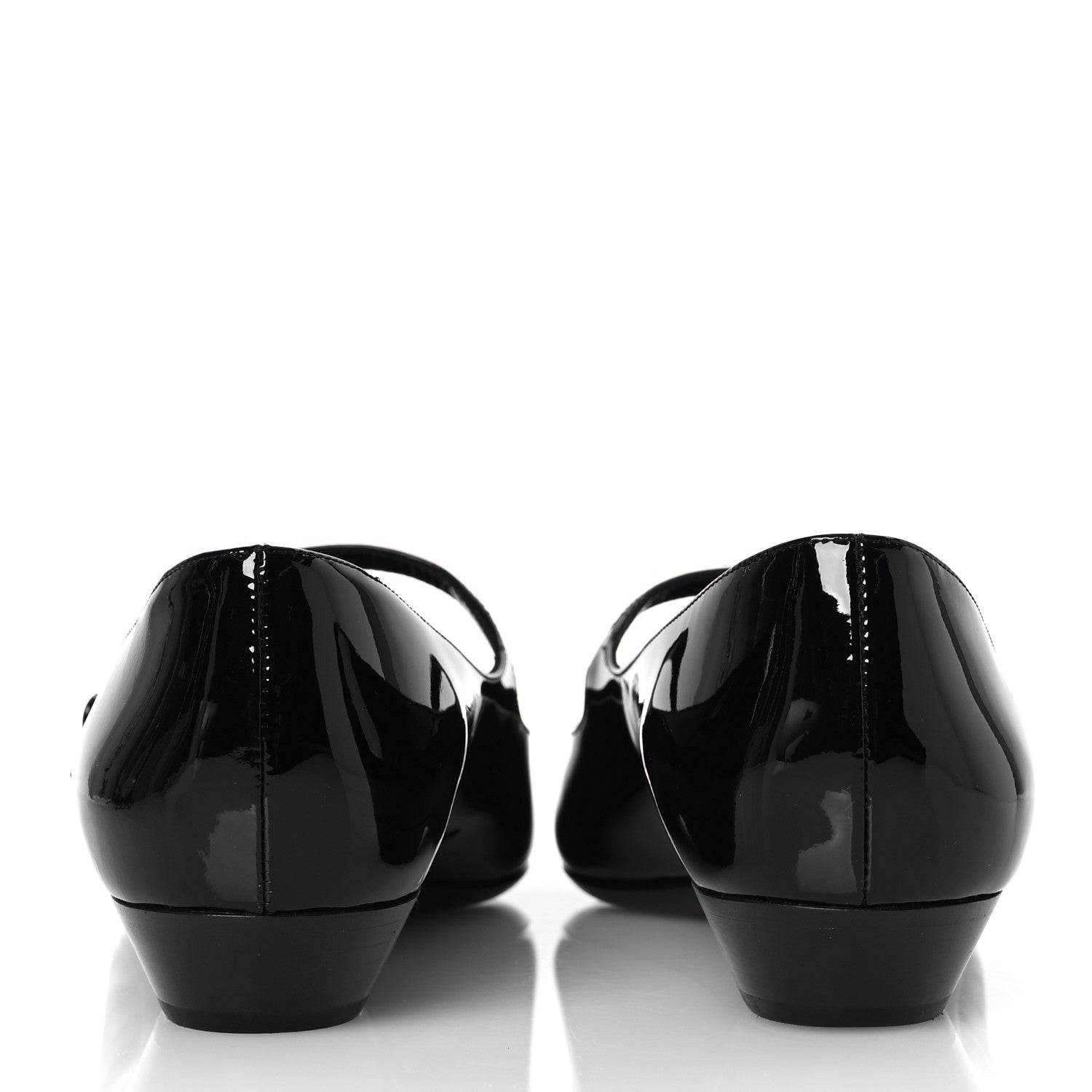 Saint Laurent Patent Calfskin Sixtine 20 Pumps 40 Black 6 of 12