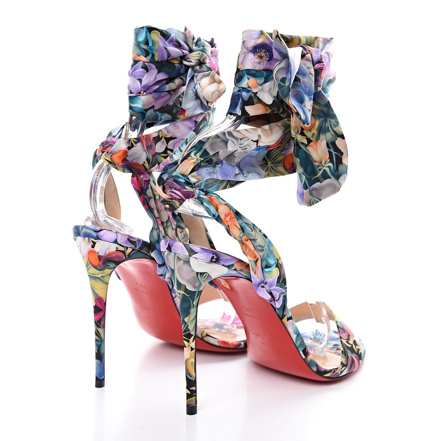 Satin Flower Power Du Desert 100 Sandal 39.5 Multicolor