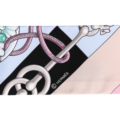Hermes Silk Cliquetis Twilly Black Rose Menthol 4 of 4