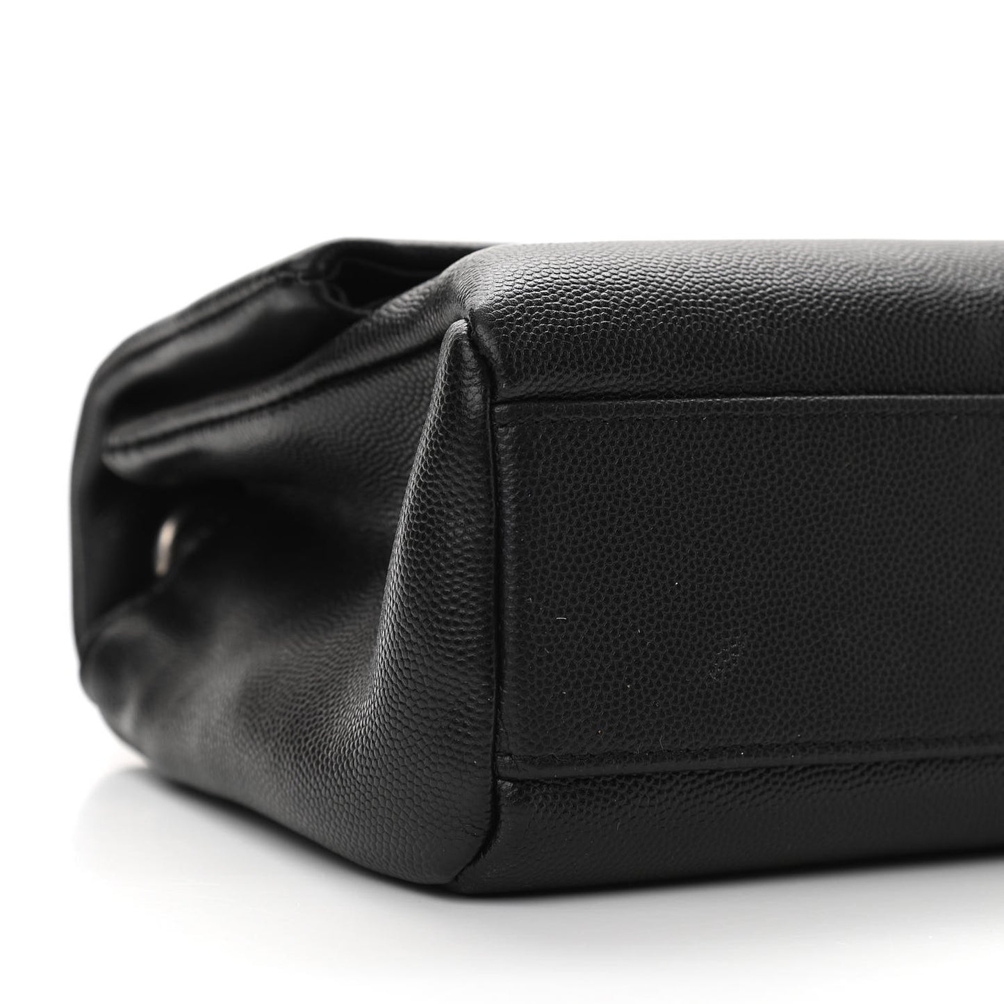 Grain De Poudre Small West Hollywood Monogram Fold-Over Bag Black