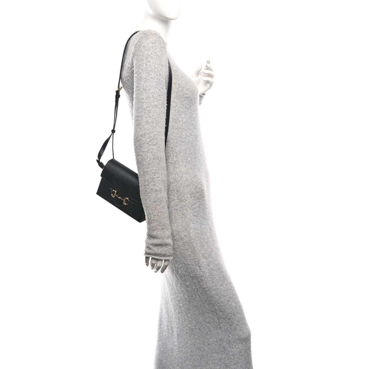 Calfskin Horsebit 1955 Shoulder Bag Black