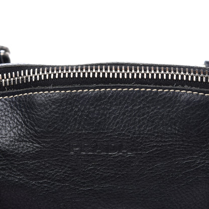 Prada Calfskin Wrapping Satchel Bag Black 16 of 16
