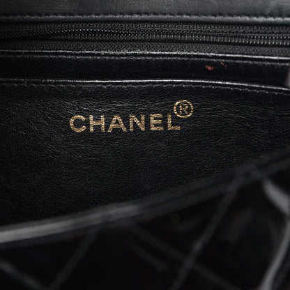 Chanel Patent Quilted Shoulder Flap Bag Black 6 of 21