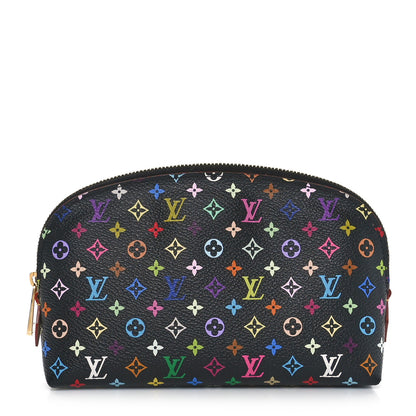 Louis Vuitton Monogram Multicolor Cosmetic Pouch Black Grenade 1 of 9