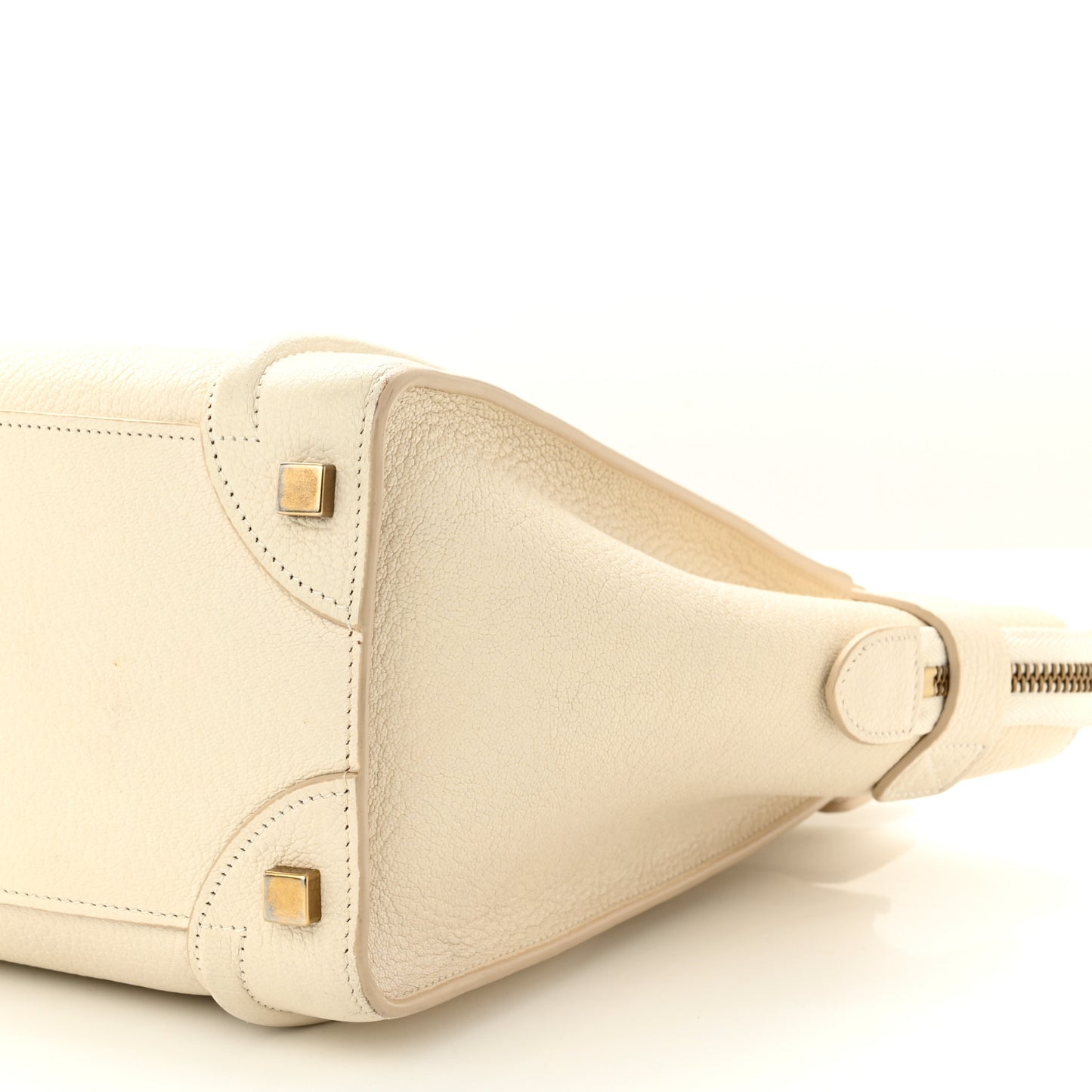 Goatskin Micro Luggage White
