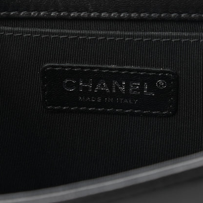 Chanel Lambskin Quilted Medium Boy Flap Black 7 of 10