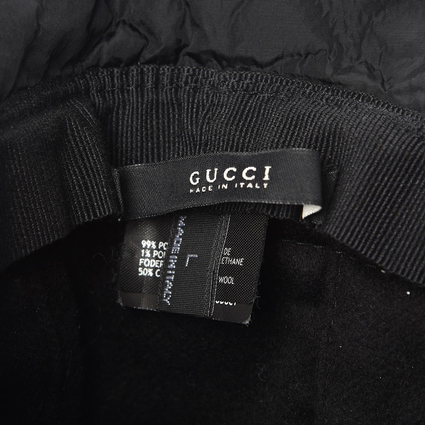 Nylon Web Bucket Hat Black L
