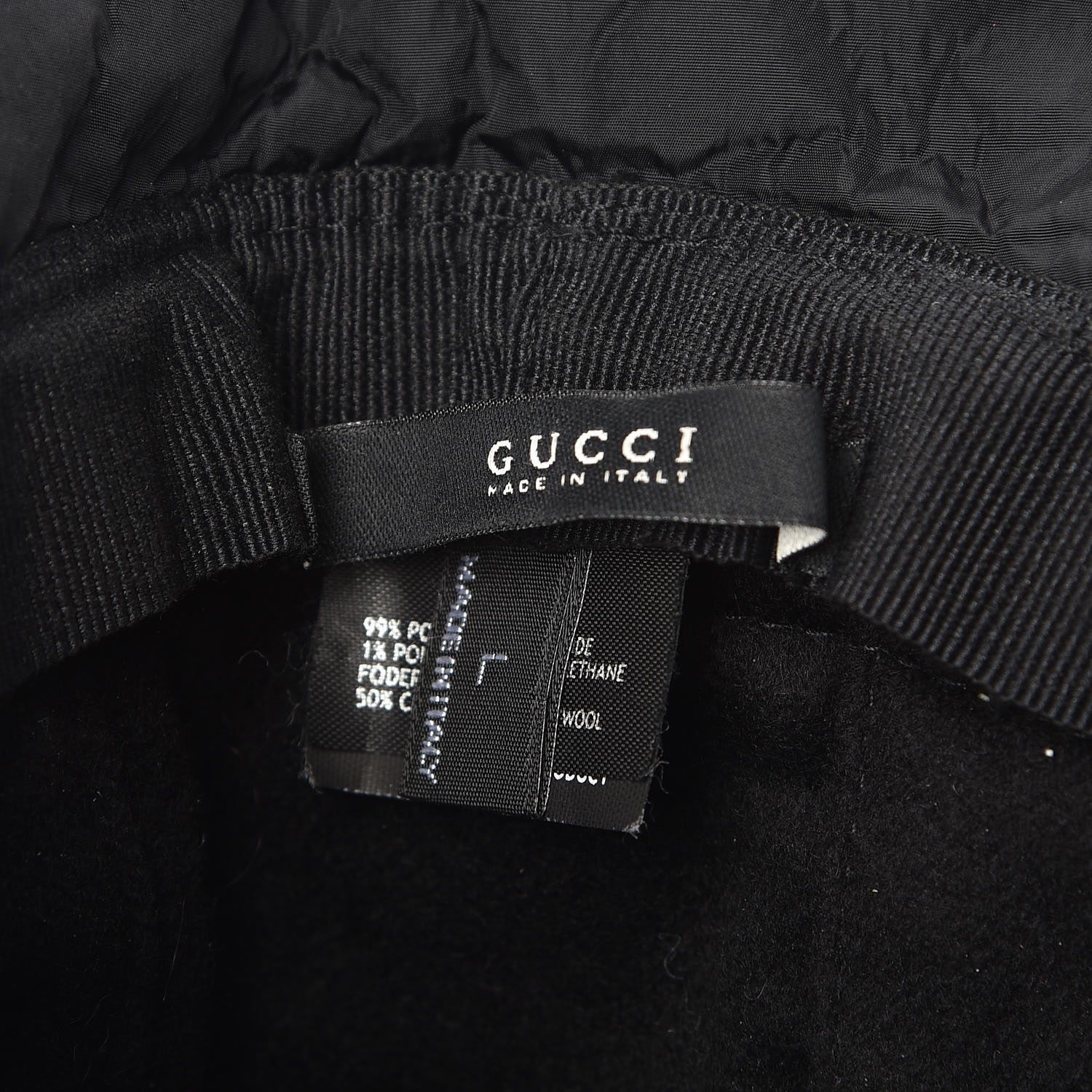 Gucci Nylon Web Bucket Hat Black L 5 of 6