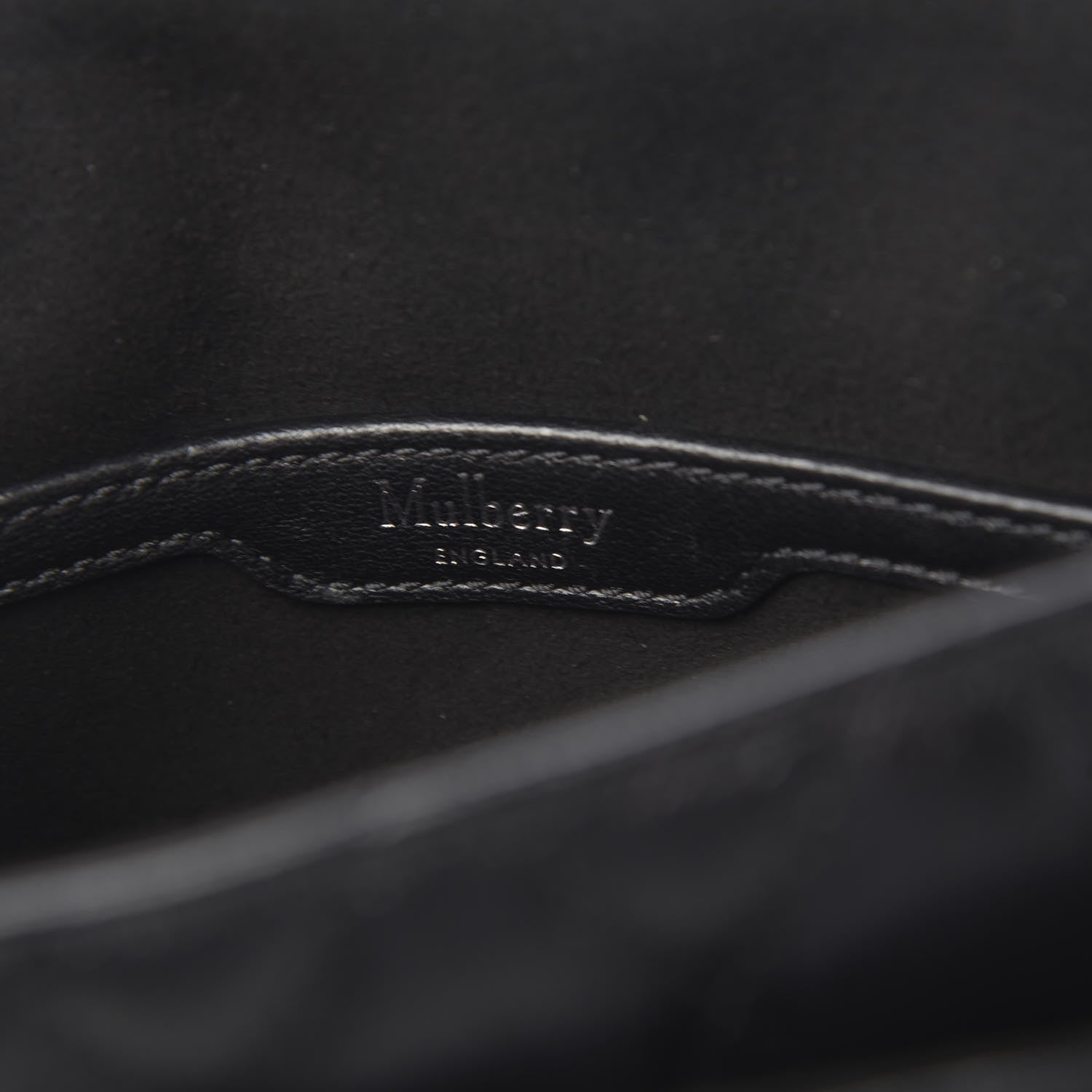 Mulberry Shiny Buffalo Quilted Small Shoulder Bag Black 6 of 9