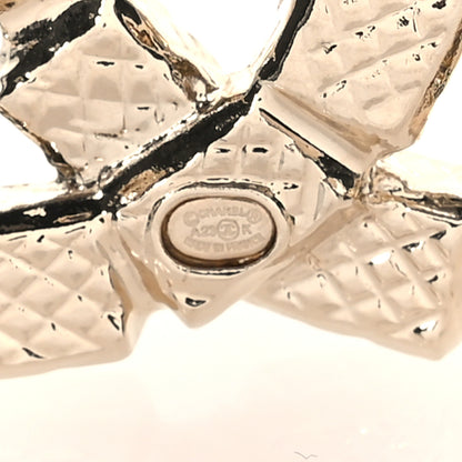 Chanel Baguette Crystal CC Brooch Gold 3 of 4