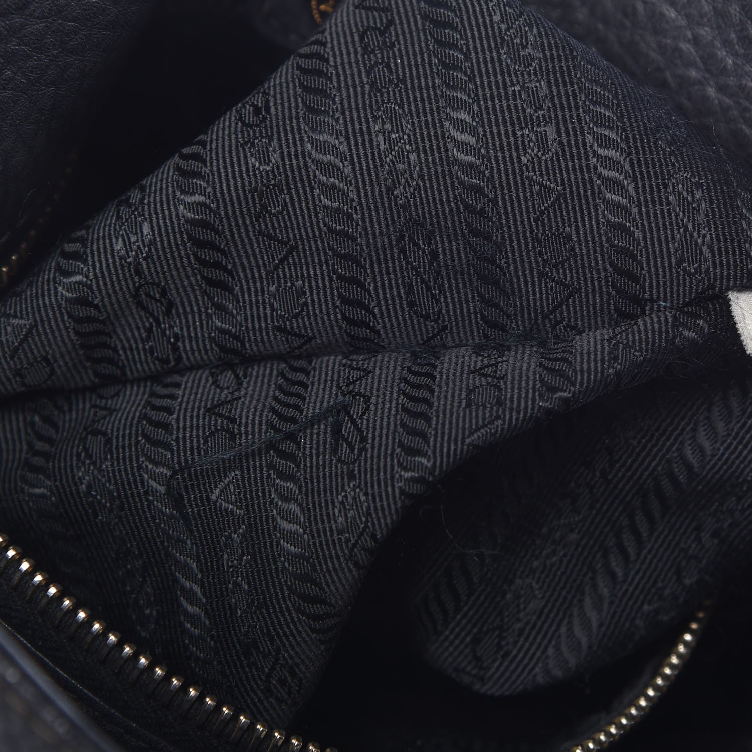 Prada Vitello Daino Tote Black 10 of 16