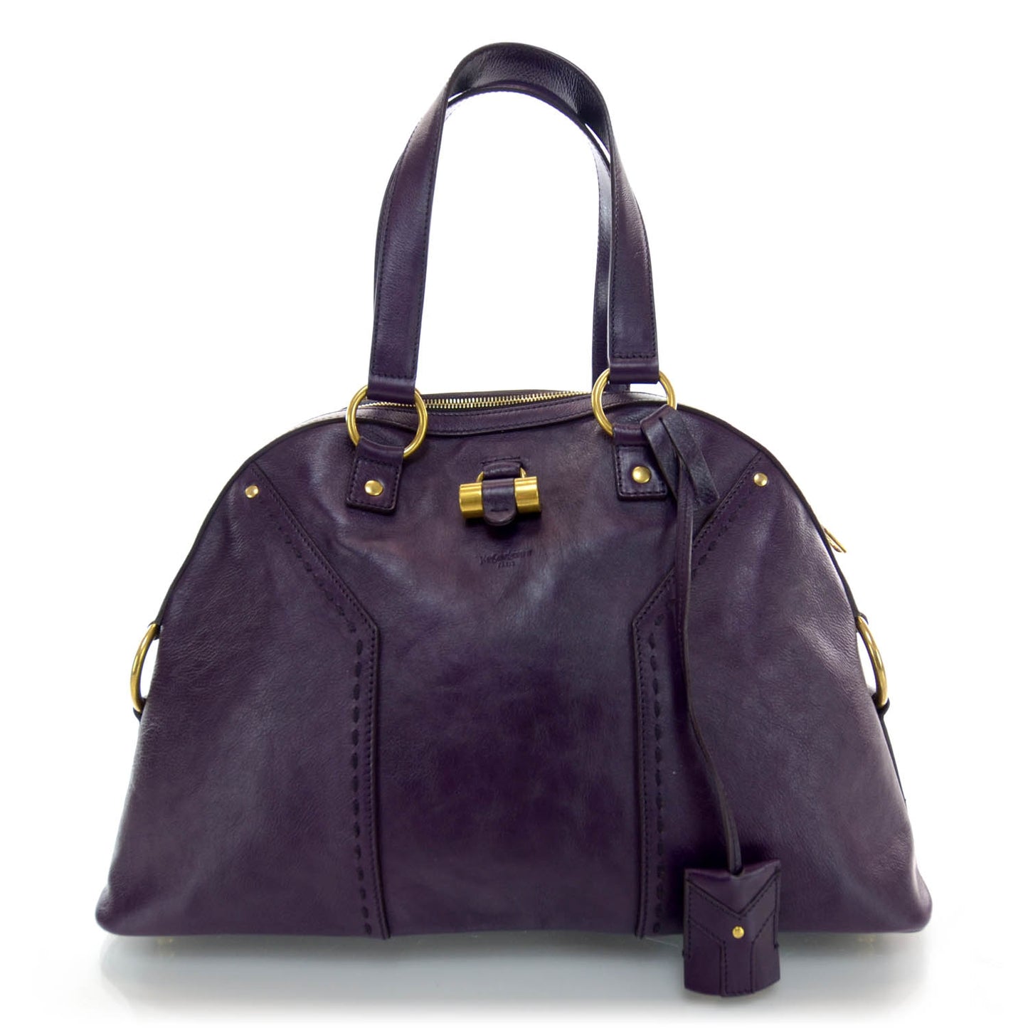 Leather Large Muse Purple