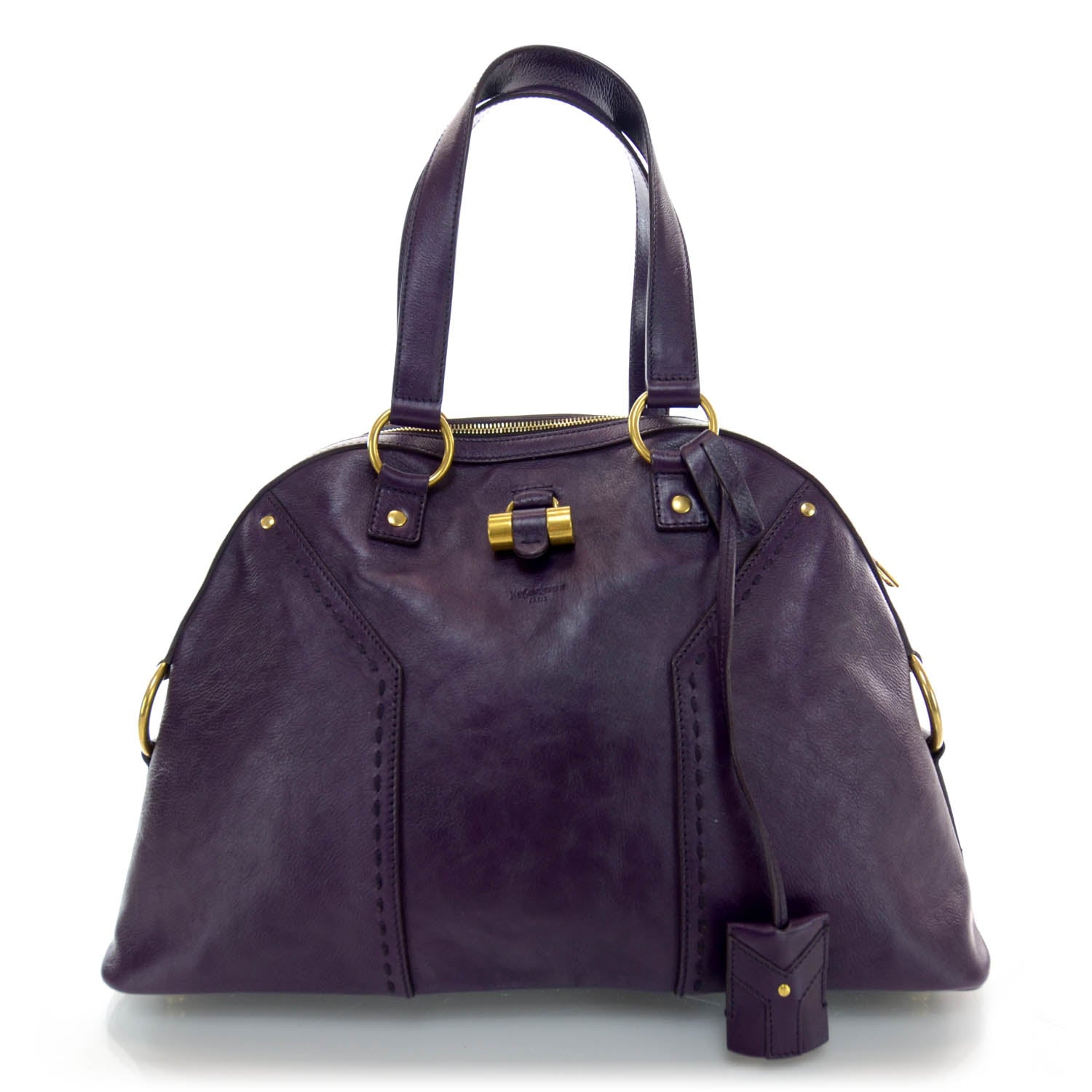 Saint Laurent Leather Large Muse Purple 1 of 8