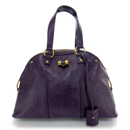 Saint Laurent Leather Large Muse Purple 1 of 8