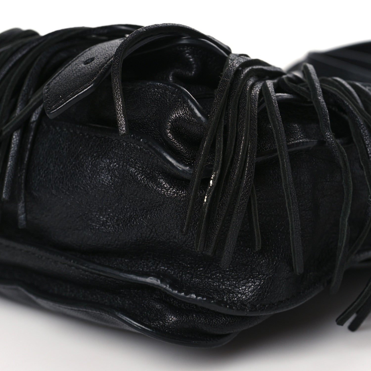 Proenza Schouler Lambskin Fringe PS1 Crossbody Pouch Black 9 of 9