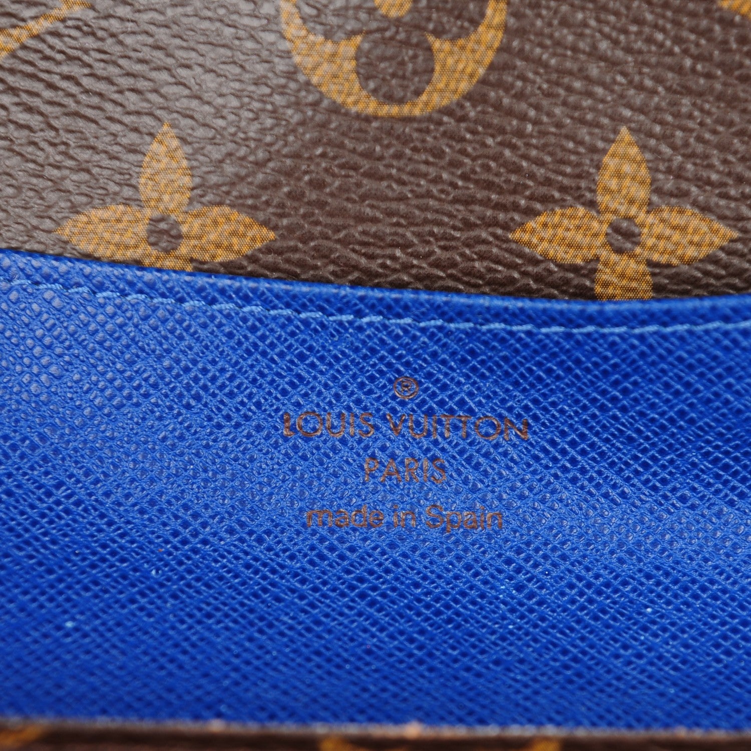 Louis Vuitton Monogram Emilie Wallet Blue 5 of 10
