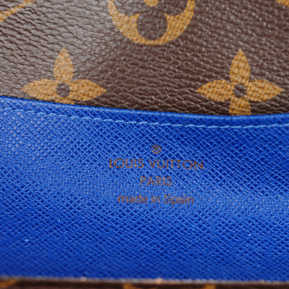 Louis Vuitton Monogram Emilie Wallet Blue 5 of 10