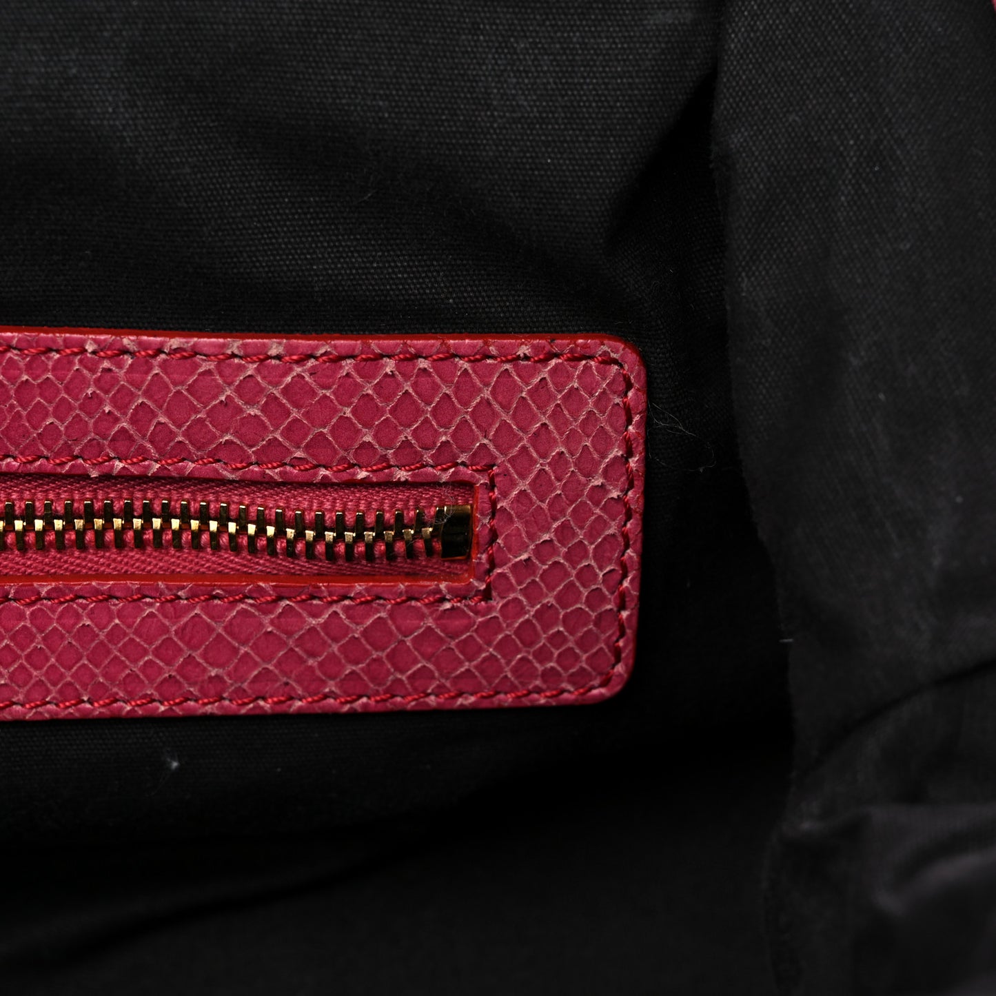 Python Embossed Stardust Stam Pink