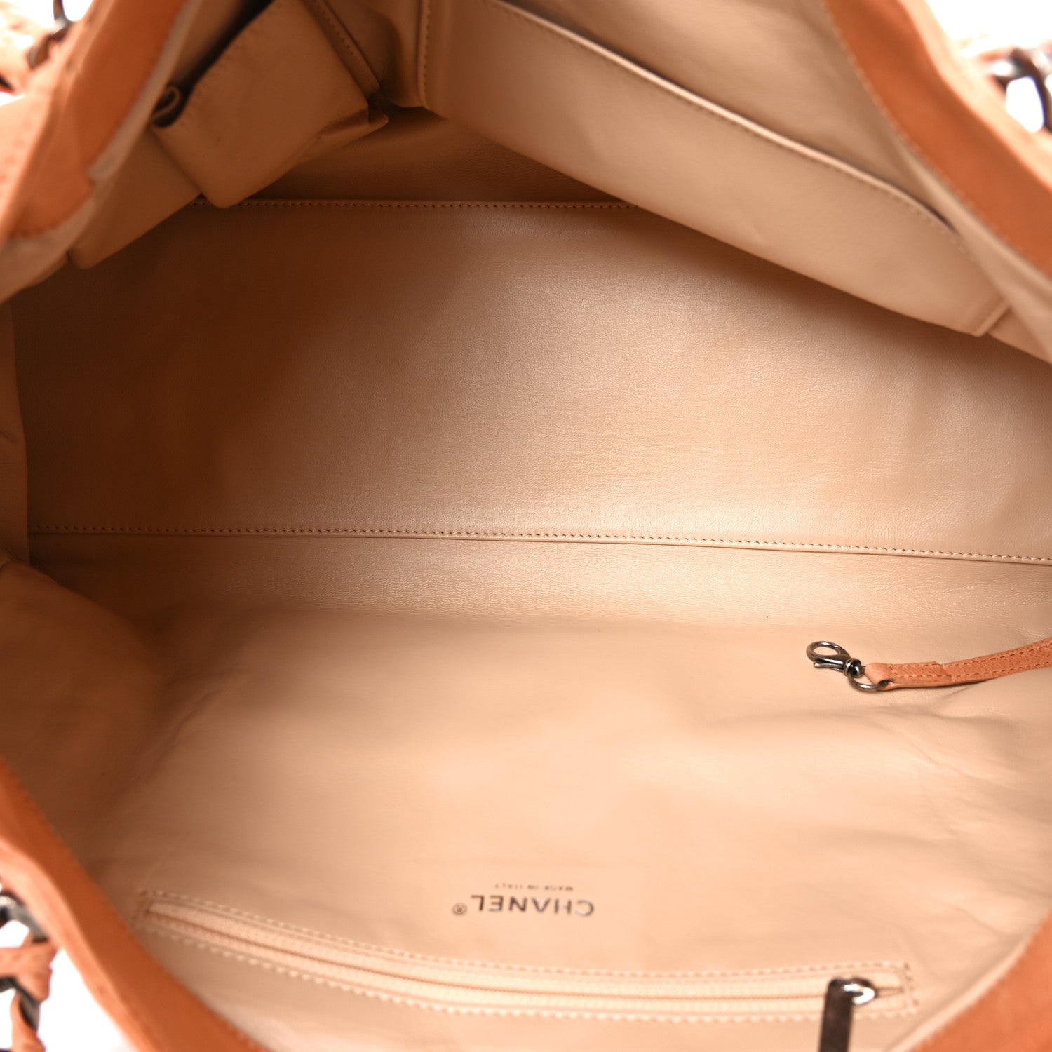 Chanel Calfskin Large East West Modern Chain Tote Dark Beige 5 of 10