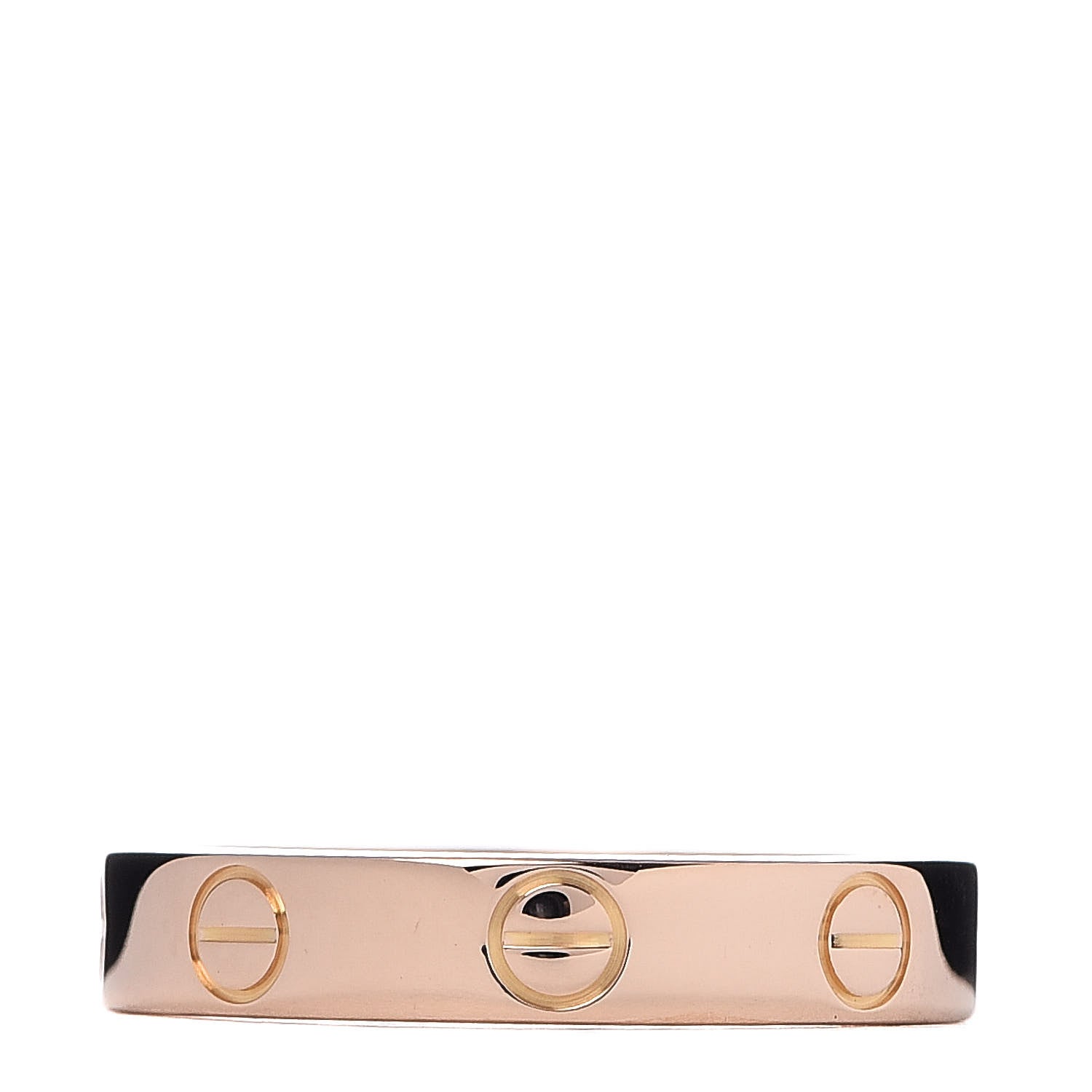 Cartier 18K Pink Gold 3.5mm LOVE Wedding Band Ring 51 5.75 3 of 4