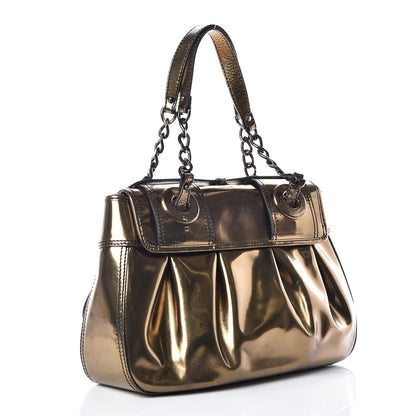 Fendi Patent Calfskin B Bag Gold 3 of 24