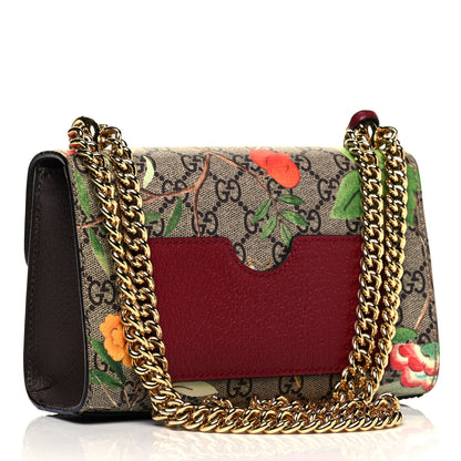 Gucci GG Supreme Monogram Tian Small Padlock Shoulder Bag Beige Multicolor New Acero 3 of 9