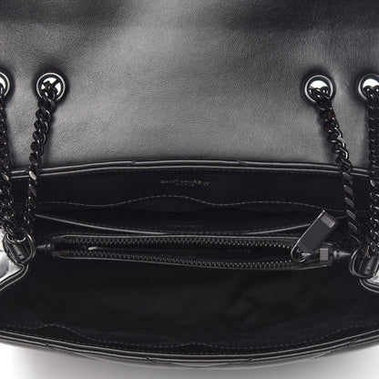 Saint Laurent Calfskin Y Quilted Monogram Small Loulou Chain Satchel Black 6 of 12