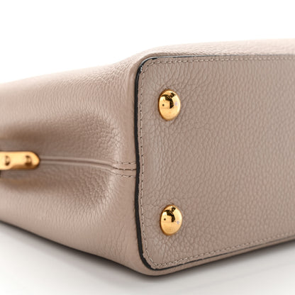 Louis Vuitton Taurillon Capucines MM Galet 8 of 9