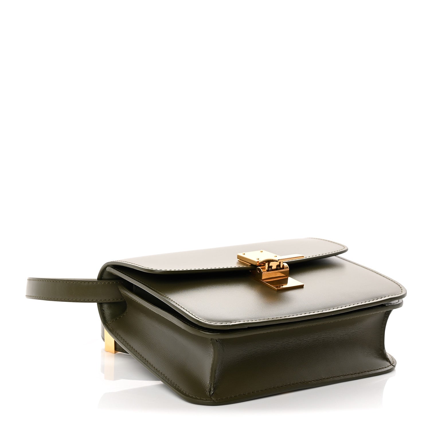 Celine Box Calfskin Teen Classic Box Flap Bag Dark Olive 4 of 11
