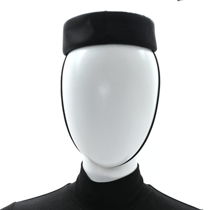 Gucci Satin Pillbox Hat M 57 Black 2 of 9