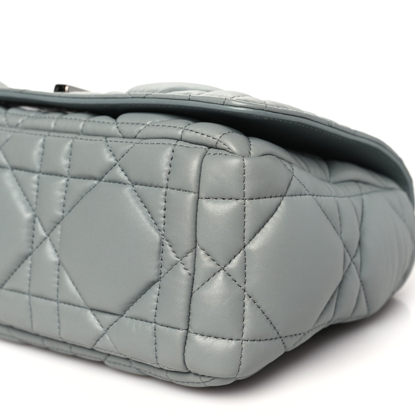 Calfskin Macrocannage Medium Caro Bag Iron Grey