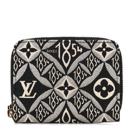 Louis Vuitton Jacquard Since 1854 Zippy Coin Purse Grey 1 of 9